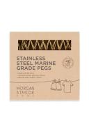 Morgan & Taylor Large Stainless Steel Pegs 40 Pack in Gold