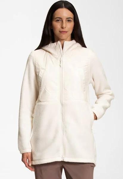 The North Face Royal Arch Full Zip Hooded Fleece Polar White Women - L