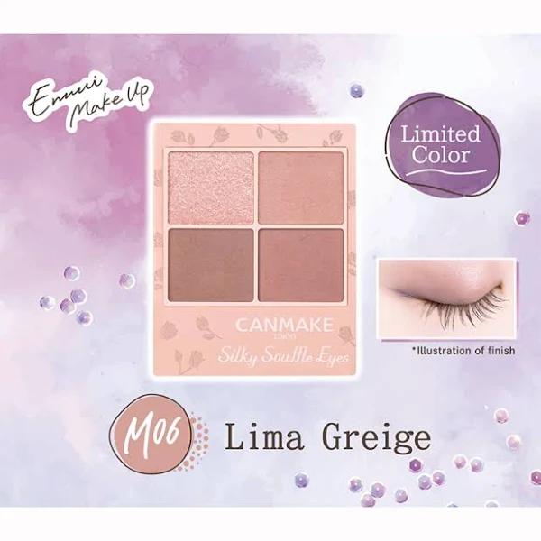 Canmake - Silky Souffle Eyes Matte Type - 3.8g - M06 Lima Greige