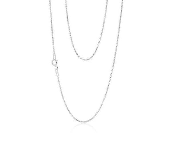 Sterling Silver 45cm Square Box Chain