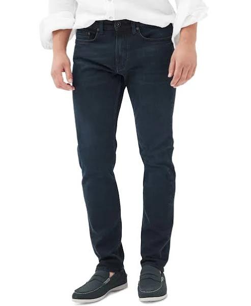 Rodd & Gunn Weston Straight Fit Italian Denim Regular Leg in Blue/Black Blue 36