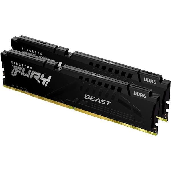 Kingston Fury Beast 32GB 2x16GB DDR5 6000MHz Memory RAM Black