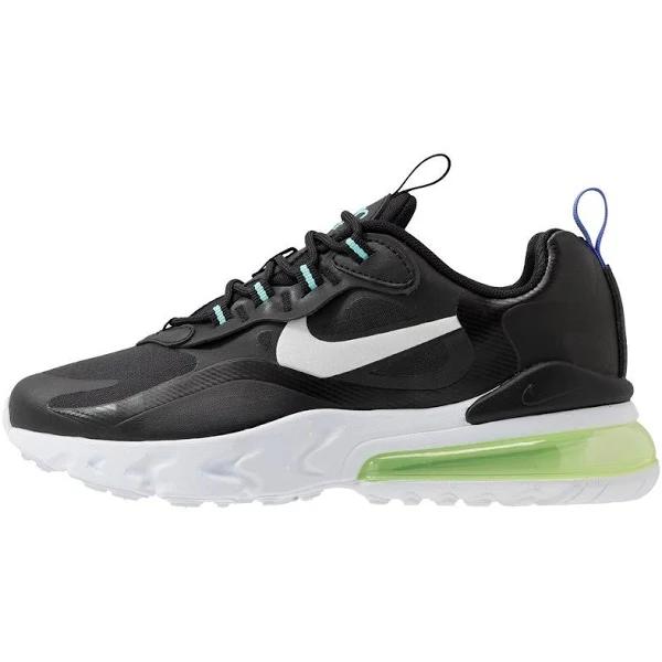 Nike Air Max 270 React GS Black/ White-Laser Orange-Aurora Green