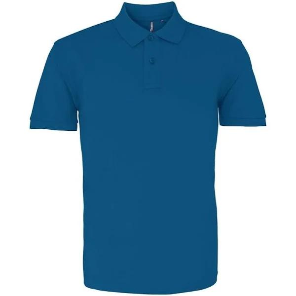 Asquith & Fox Mens Plain Short Sleeve Polo Shirt (Peacock) (2XL)