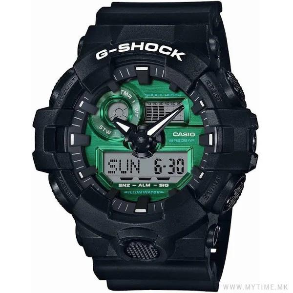 Casio G-Shock GA-700MG-1AJF Black Green Limited Series Digital Analog Men Watch