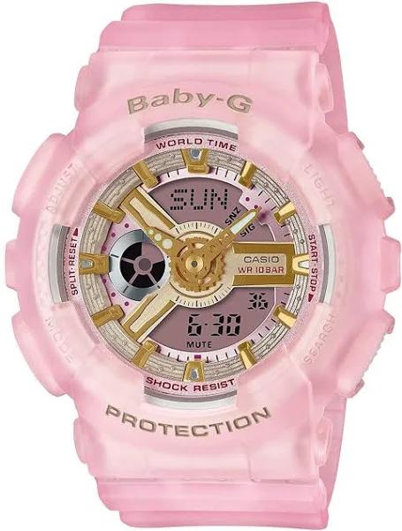 [casio] Babygie Watch Sea Glass Colors BA-110SC-4AJF Women's Pink