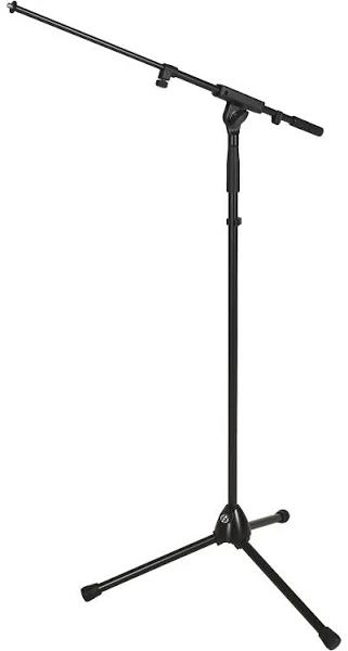 K & M 210/8 Telescopic Microphone Boom Stand (Black)