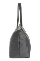 Longchamp Le Pliage Green Recycled Canvas Large Shoulder Tote Graphite