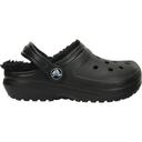 Crocs Kids Black Classic Lined Clogs