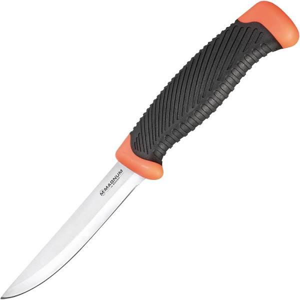 Magnum by Boker 02RY100 Falun Orange Black 420 Stainless Steel Fixed Blade Knife