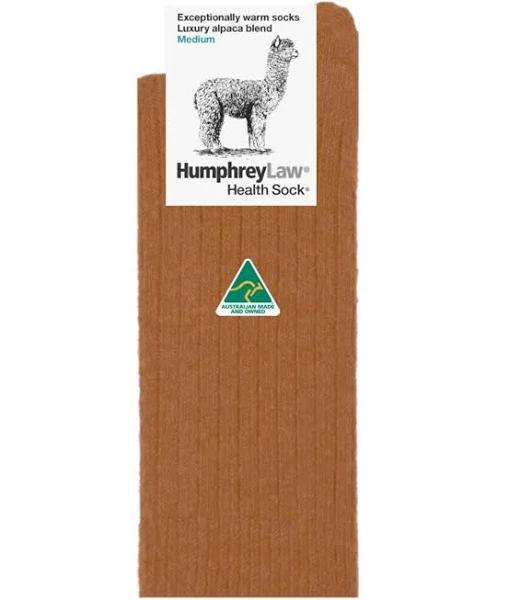 HumphreyLaw Alpaca Wool Blend Health Sock Large / Nutmeg