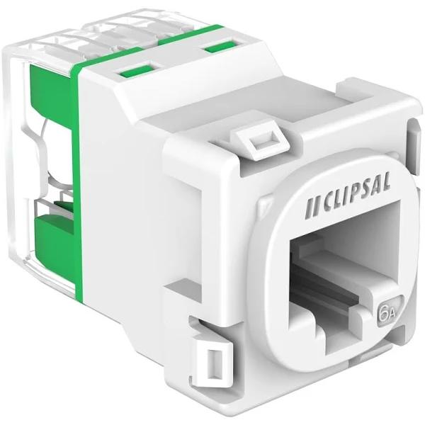 Clipsal 30 Series Cat6a Data Mechanism | 30RJ45SMA6AC-WE