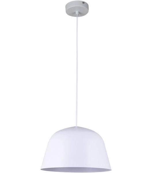 Pastel Angled Dome Shape Pendant Light - White