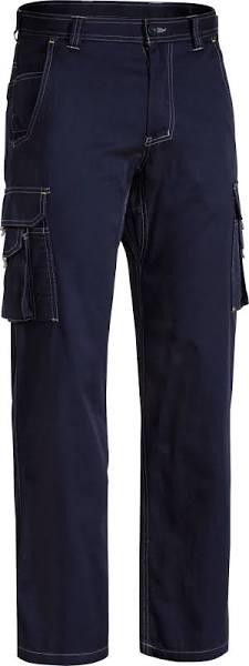 Bisley BPC6431 Lightweight Vented Cotton Cargo Pants - Navy / 77R