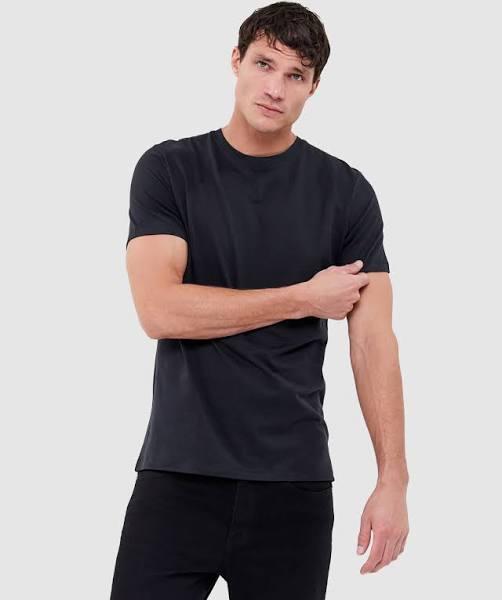 Saba Men's Super Soft T-Shirt in Washed Black Size Small