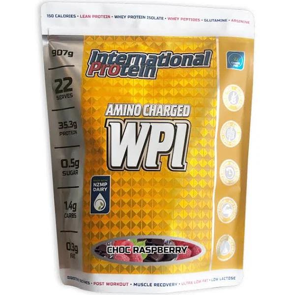 International Protein Amino Charged WPI, 907g / Chocolate Raspberry