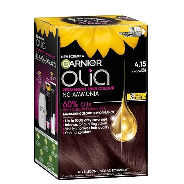 Garnier Olia Permanent Hair Colour - Iced Chocolate 4.15