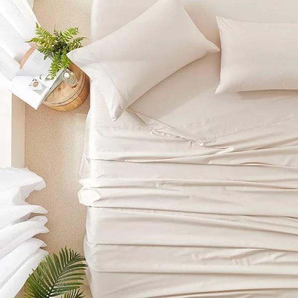 Adairs Worlds Softest Cotton Sand Sheet Set - Queen Extra Depth