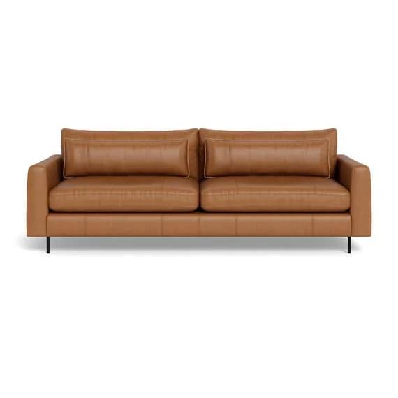 Hendricks Leather Sofa Cognac by Freedom