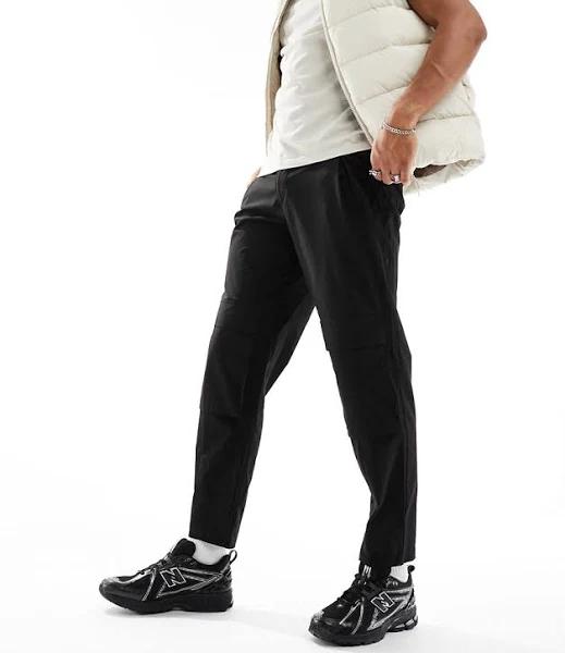 ADPT Slim Fit Cargo Pants in Black