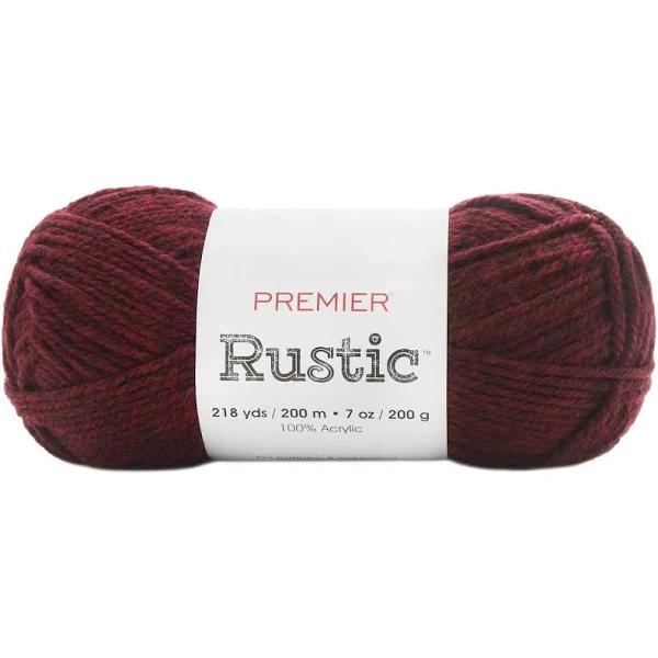 Premier Yarns Rustic Yarn - Deep Red 200g