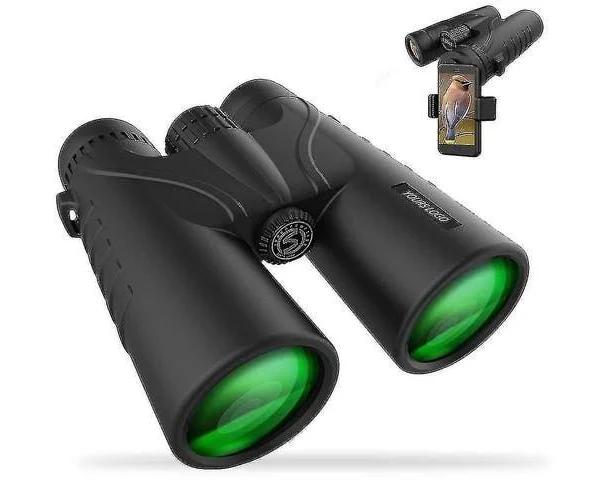 Powerful Adult Binoculars, 12x42 Compact Binoculars with Fmc Lens, Ant