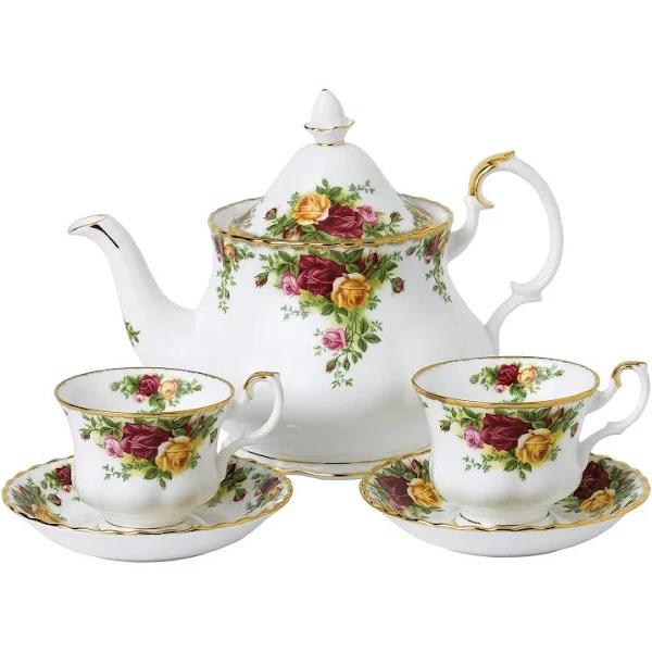 Royal Albert Old Country Roses Tea For Two Set of 5