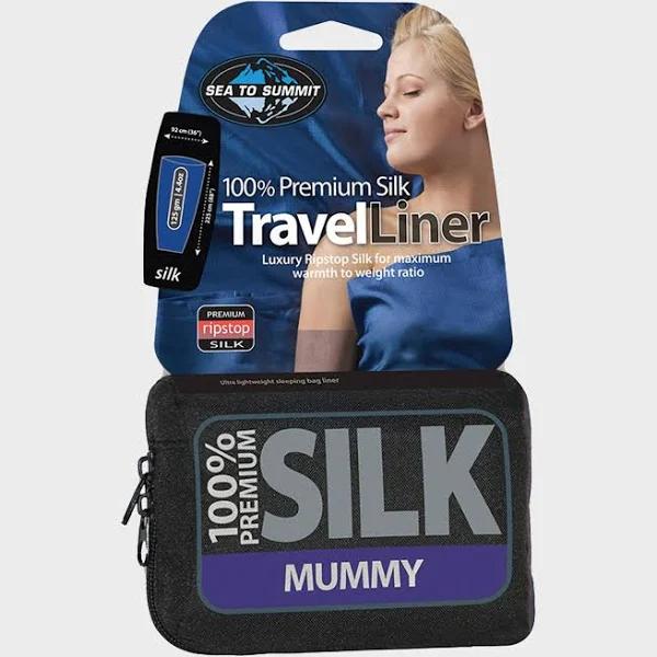 Sea to Summit Silk Liner Stretch - Mummy Navy