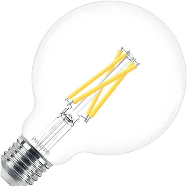 Philips E27 G95 LED Light Bulb - 6W Dimmable Filament