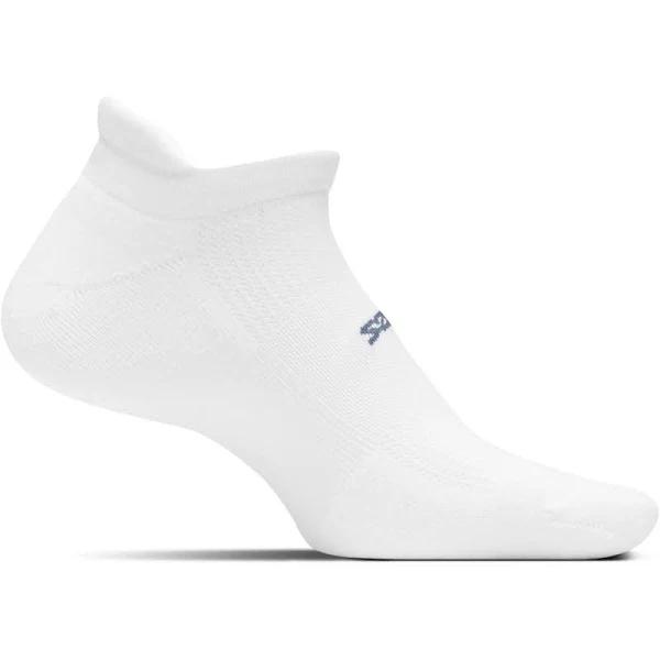 Feetures High Performance Cushion No-Show Tab Socks White / Extra Large