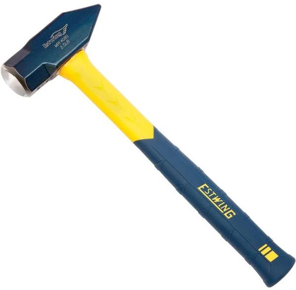 Estwing Sure Strike Blacksmith's Hammer - 40 oz Metalworking Tool With Fiberglass Handle & No-slip Cushion Grip - MRF40BS