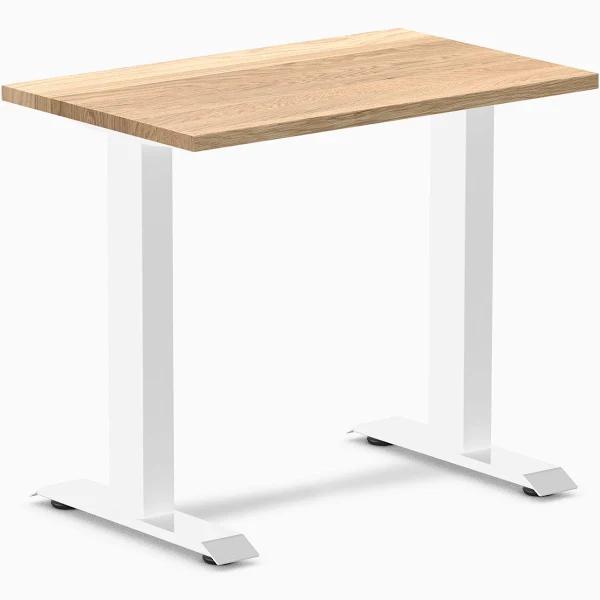 Desky Zero Mini Hardwood Office Desk - White Oak