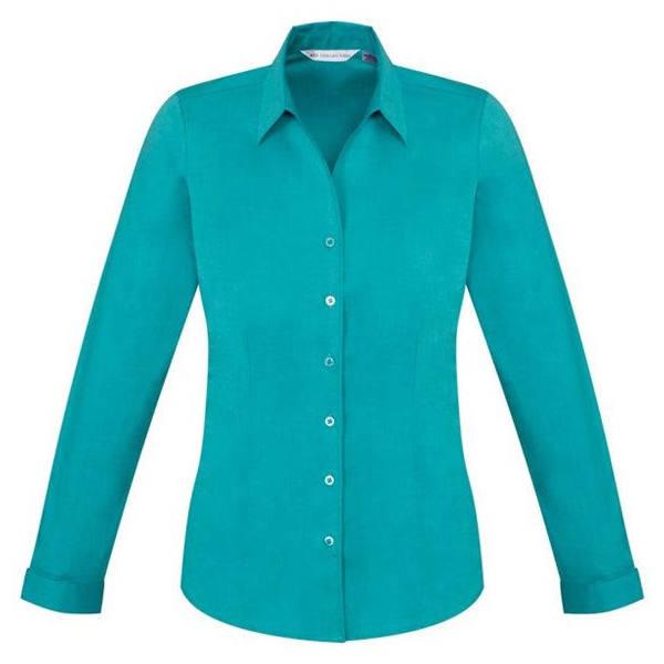 Ladies Monaco Long Sleeve Shirt - S770LL Teal / 22