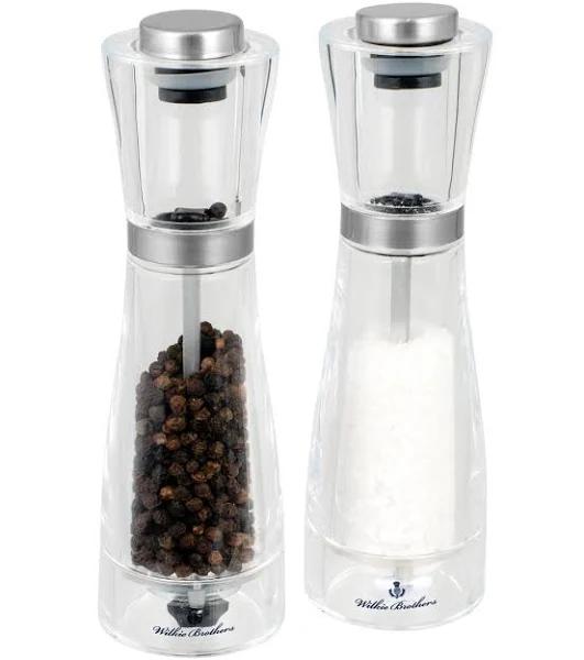 Wilkie Brothers Salt And Pepper Mill Set, Acrylic - 17.5cm