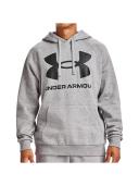 Under Armour Mens Rival Fleece Big Logo Hoodie Grey S