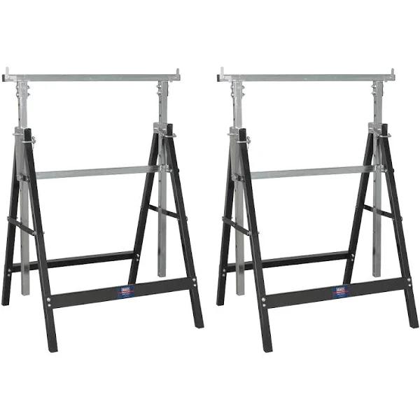 Sealey Fold Down Telescopic Trestle - 200kg Capacity - Pair