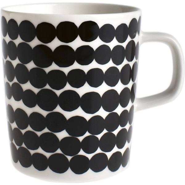 Marimekko - Siirtolapuutarha Mug - White/Black