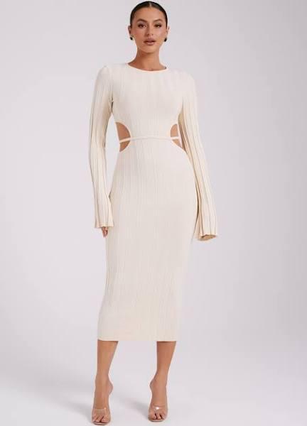 Elodie Knit Midi Dress | Cream