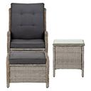 Gardeon Recliner Chairs Sun Lounge Outdoor Setting Patio Furniture Garden Wicker