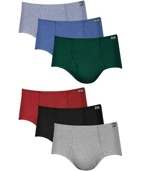 Hanes Men's Underwear Briefs Pack, Mid-rise, Moisture-Wicking, 6-Pack