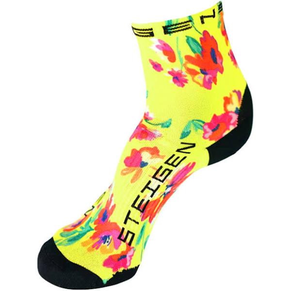 Steigen Running Socks - Spring Floral - 1/2 Length