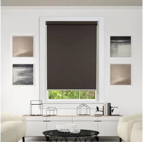 Burma Room Darkening Roller Blinds 220cm Drop Chocolate