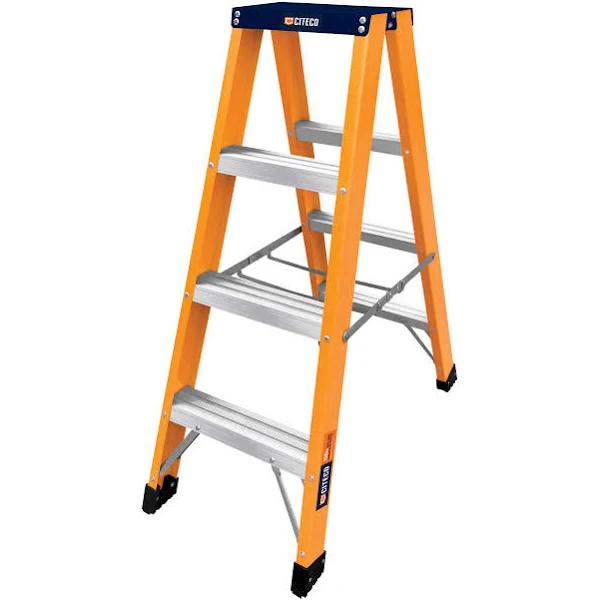 CITECO 1.2m 150kg Industrial Double Sided Fibreglass Ladder