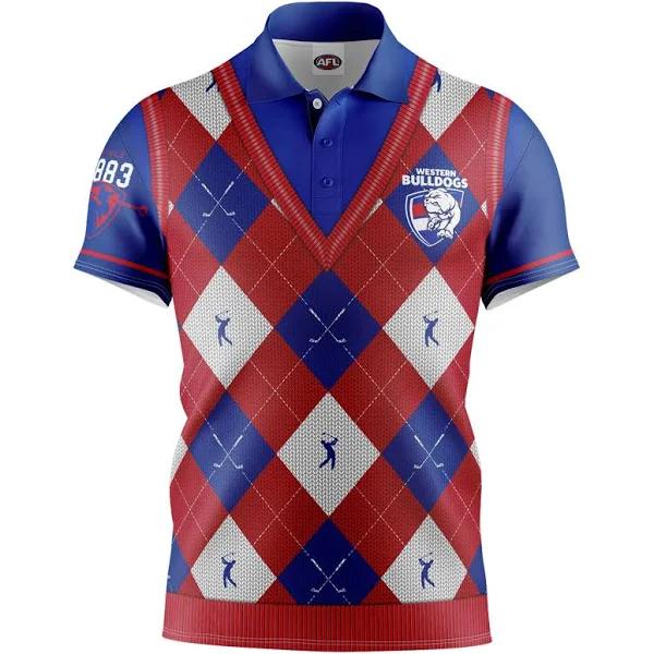 Western Bulldogs Golf Polo Shirt Size:S