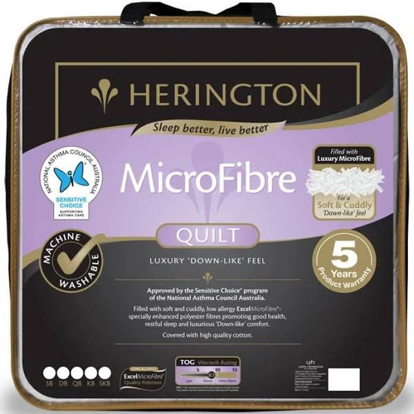 Herington Microfibre Quilt - Queen