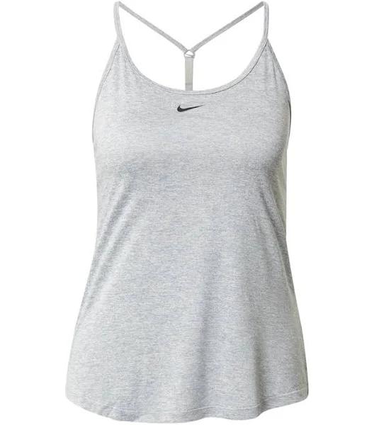 Nike One Womens Dri-FIT Elastika Standard Tank Grey XS