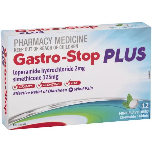 Gastro Stop Plus Chewable Mint 12 Tablets