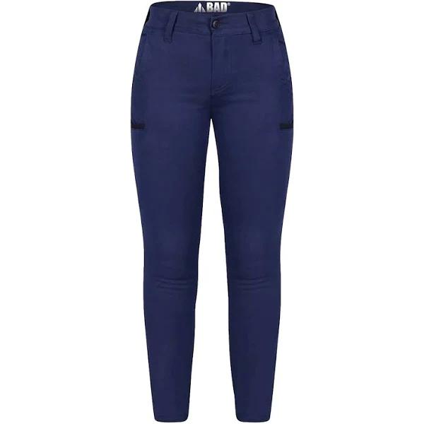 Bad Womens Flex HYPERMOVE Work Jeggings, 8 / Navy