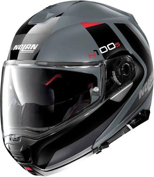 Nolan N100-5 Hilltop N-COM Helmet, black-grey, Size S