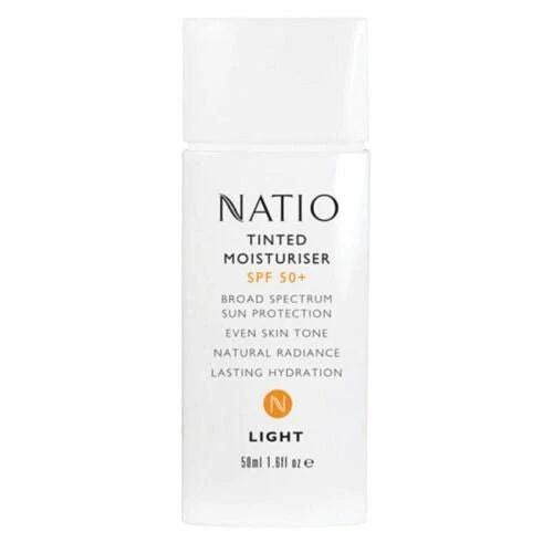 Natio Tinted Moisturiser SPF50 Light